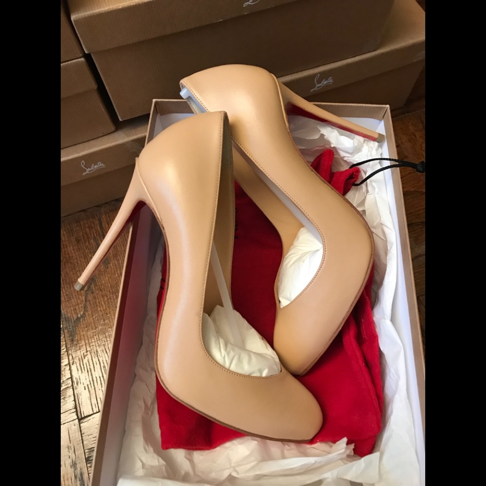 Christian Louboutin breche 100, beige, size 36